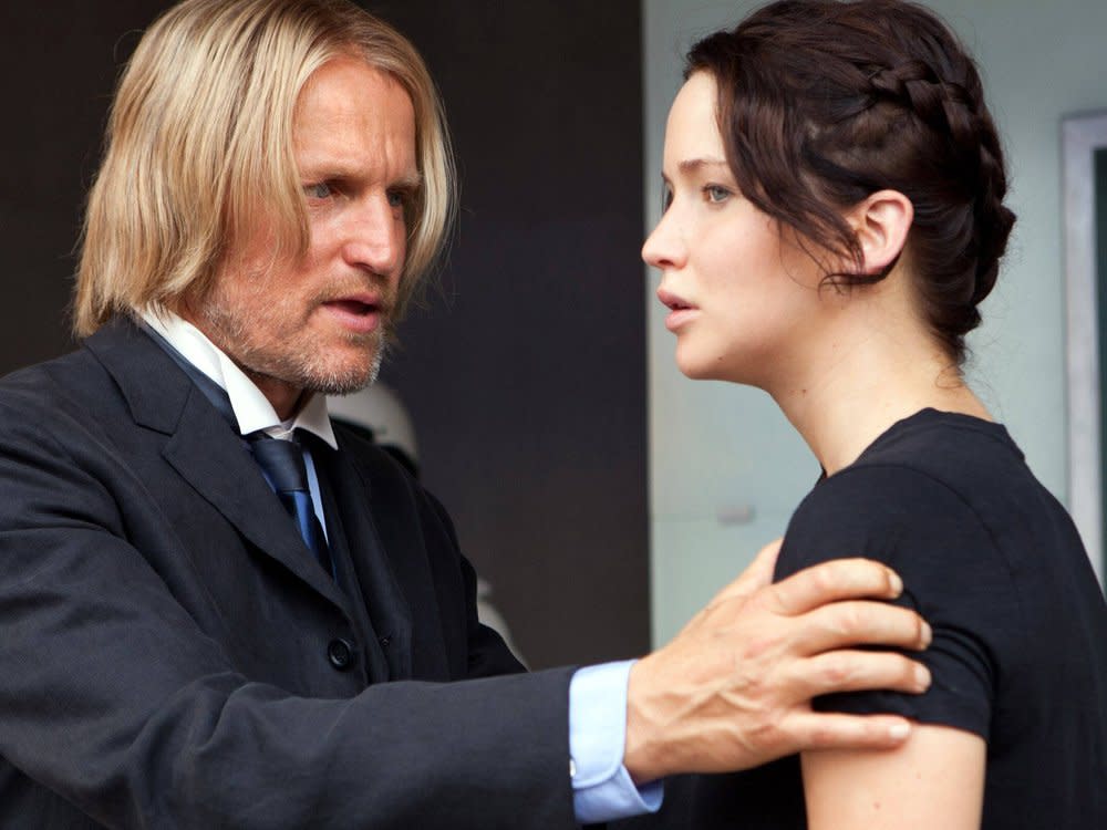 Woody Harrelson und Jennifer Lawrence in 