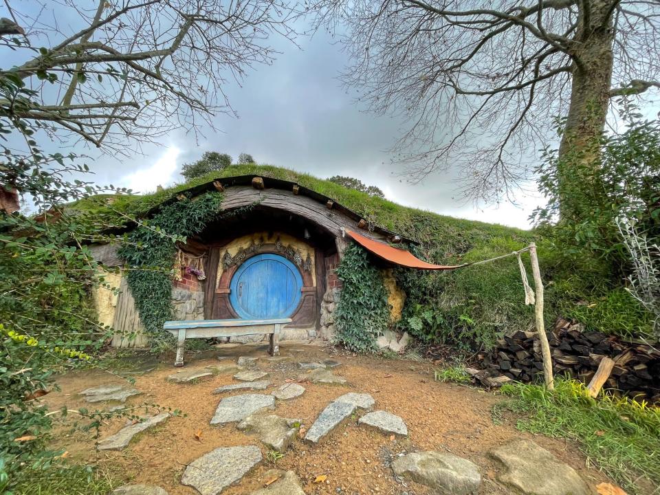 The Hobbiton Movie Set in New Zealand.