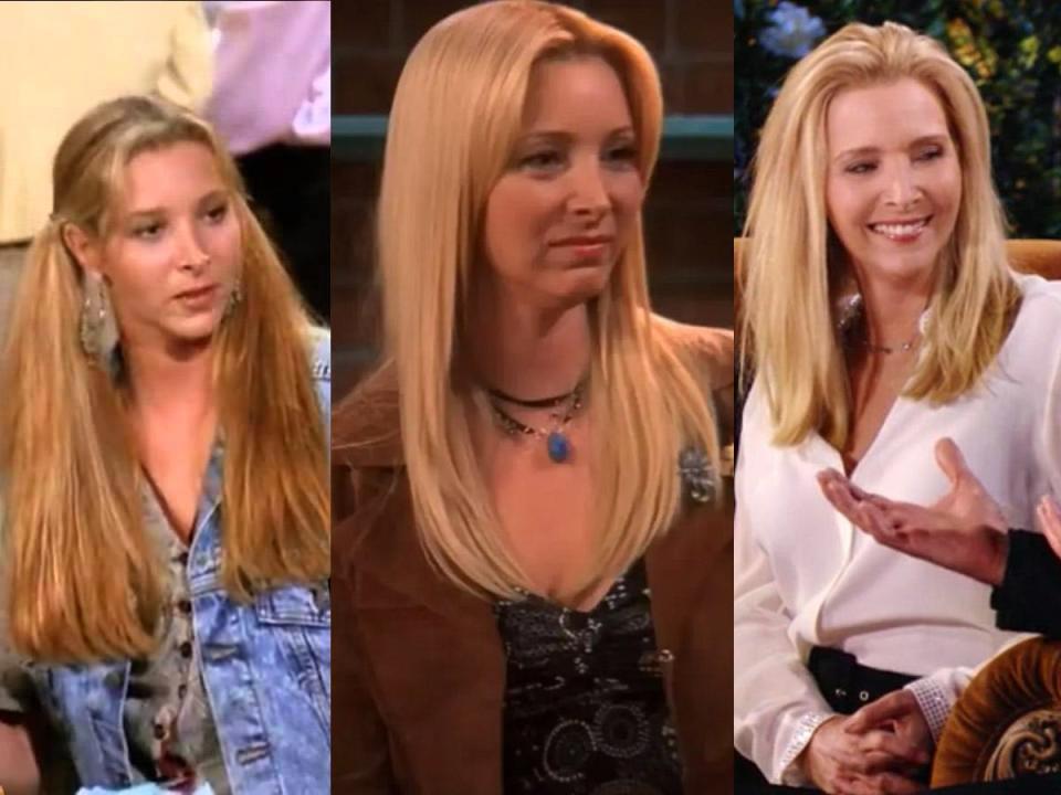 Lisa Kudrow as Phoebe Buffay in the first and last episodes of "Friends," and in the Max reunion special.