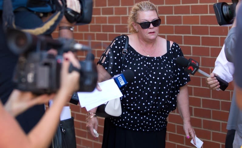 Olivia Mead's mother Elizabeth leave's court. Picture: Simon Santi/The West Australian