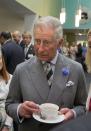 <p>It's no secret that the royals love tea, but Prince Charles likes his done in a very particular way. Dumfries Houses’s hospitality manager Evan Samson told the Sunday Times that Charles likes his made with loose tea leaves in a teapot, with the ratio being one teaspoon of leaves per each cup of tea, <em>plus</em> one for the pot, <a href="https://www.express.co.uk/news/royal/1217461/prince-charles-shock-king-royal-family-news-camilla-parker-bowles" rel="nofollow noopener" target="_blank" data-ylk="slk:according to Express.;elm:context_link;itc:0;sec:content-canvas" class="link ">according to Express.</a> For green tea, the water should be heated to 70C degrees Celsius and it should be 100 degrees Celsius for Earl Grey. He also loves organic honey added straight to the teapot and the cups arranged just so with a teaspoon under the handle. </p>