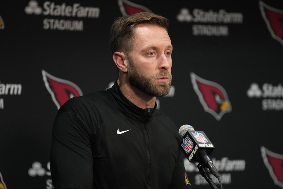 Former Arizona Cardinals head coach Kliff Kingsbury has indicated he is not interested in coaching at the moment. (AP Photo/Rick Scuteri)