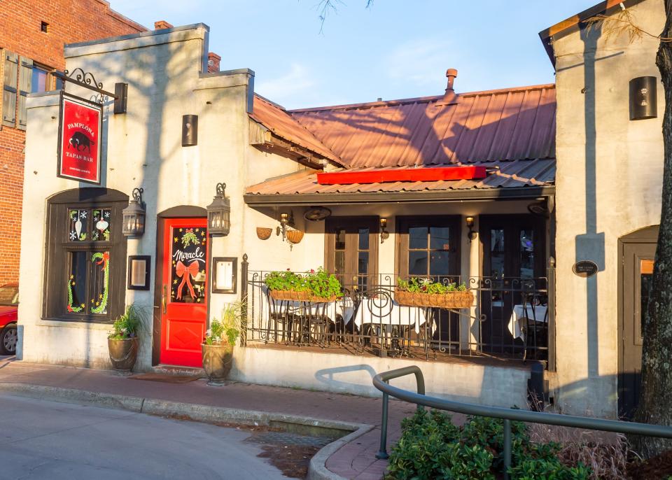 PAMPLONA Tapas Bar and Restaurant is located in downtown Lafayette, Louisiana Friday, Jan. 14, 2022.