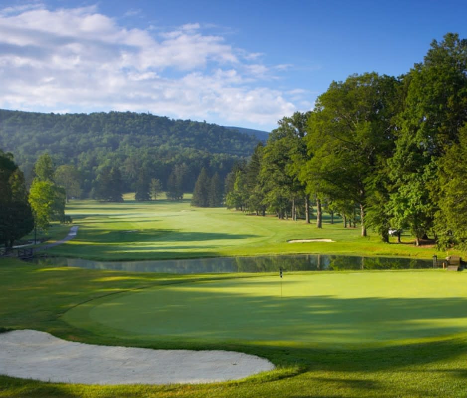 <p>Travel here for a sublime Golden Age layout at a historic resort in the verdant Allegheny Mountains. You’ll be retracing the footsteps of a legend: The course served as the launch pad for 82-time PGA Tour winner Slammin’ Sammy Snead. Prepare yourself for rolling Appalachian topography and fantastic cross-bunkering before your round closes with a rare three-hole stretch (16 through 18) that features back-to-back par-5s and a finishing par-3.</p>