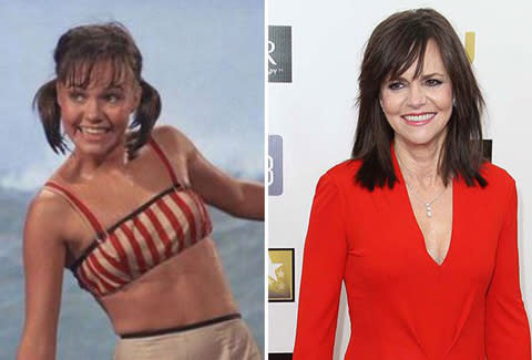 <p><b>Sally Field (Best Supporting Actress)</b><br>Nominated for: Lincoln<br><br>Oscar winner Sally Field’s break came in 60s surfing sit-com ‘Gidget’, following the ‘zany’ adventures of Field’s boy-crazed beach-bunny, and her disapproving college professor Dad. Unsurprisingly, it was canceled after one season.</p>