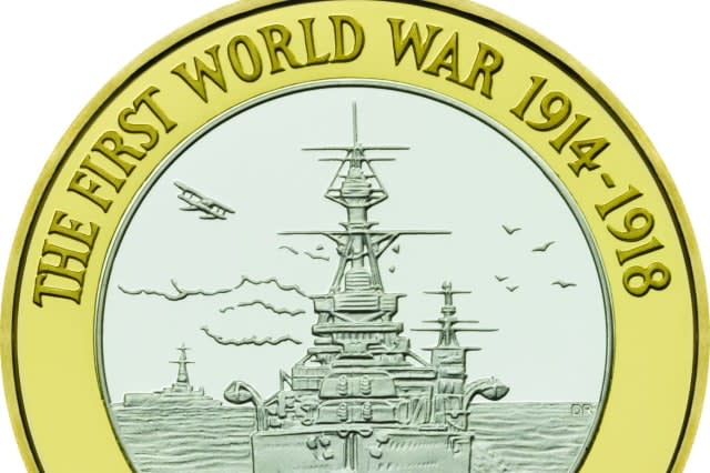 Royal Mint issues special £2 coins into circulation to honour the Royal Navy's role in First World War