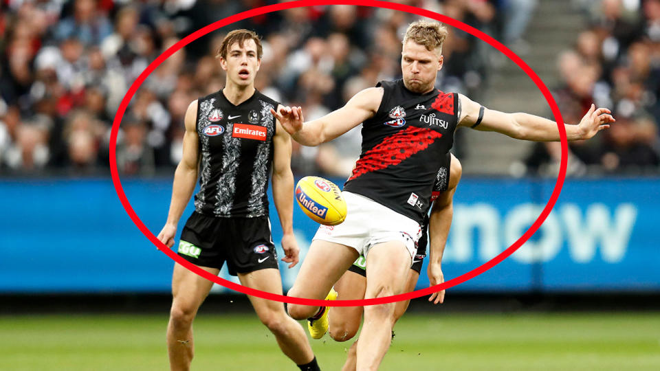 Seen here, Essendon and Collingwood's Anzac Day guernseys were both predominantly black.