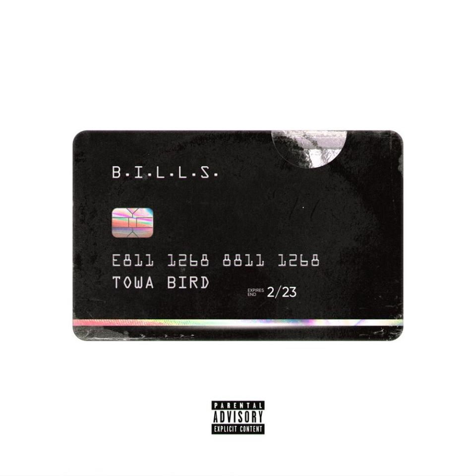 towa bird album cover featuring a credit card