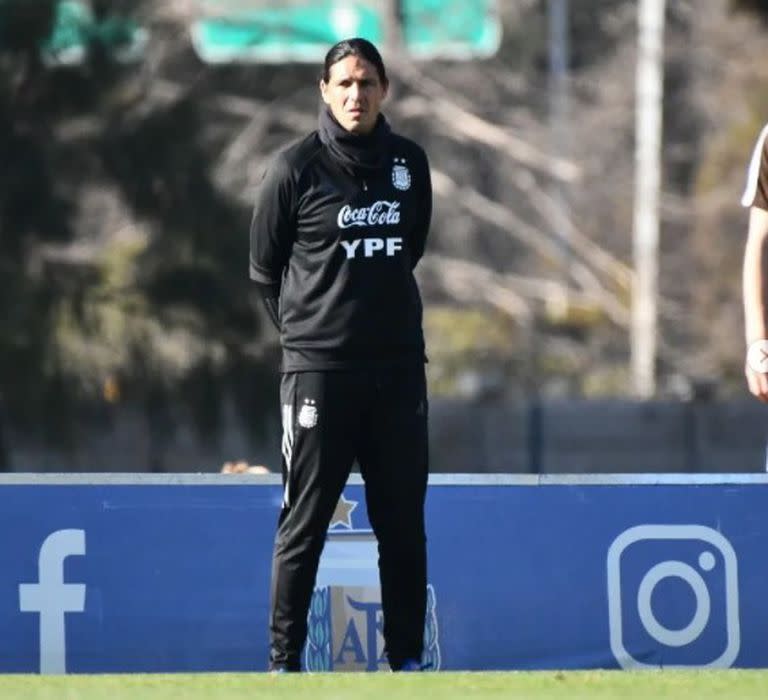 Germán Portanova, DT de la selección argentina de fútbol que disputa la Copa América en Colombia