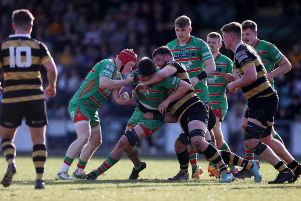 South Wales Argus: CHARGE: Action from the first half of Newport's win against Ebbw Vale