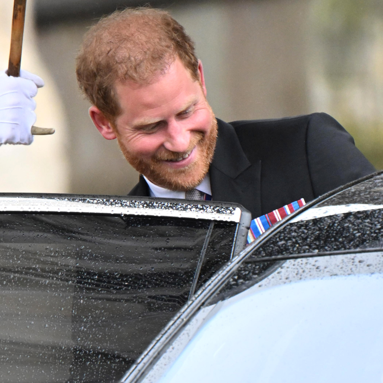  Prince Harry, Duke of Sussex attends the Coronation of King Charles III and Queen Camilla at Westminster Abbey on May 06, 2023 in London, England. 