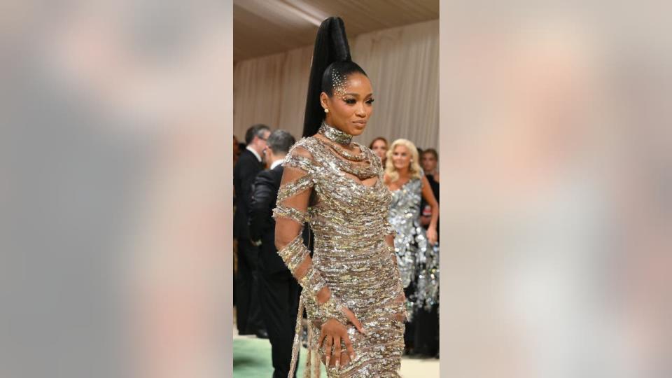 <div>US actress Keke Palmer arrives for the 2024 Met Gala at the Metropolitan Museum of Art on May 6, 2024, in New York. The Gala raises money for the Metropolitan Museum of Art's Costume Institute. The Gala's 2024 theme is "Sleeping Beauties: Reawakening Fashion." (Photo by Angela Weiss / AFP) (Photo by ANGELA WEISS/AFP via Getty Images)</div>