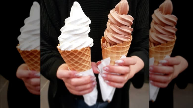 soft serve cones