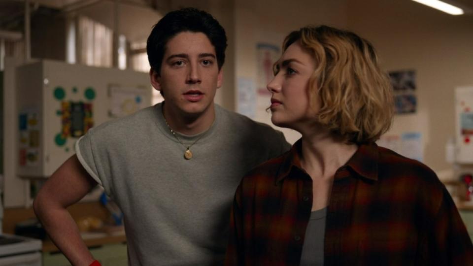 Milo Manheim and Peyton List in School Spirits