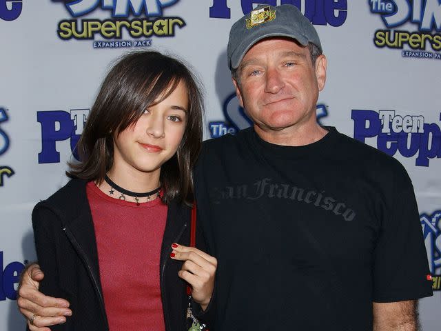 <p>Gregg DeGuire/WireImage</p> Robin Williams and daughter Zelda during Teen People Celebrates The 6th Annual "25 Hottest Stars Under 25".