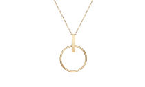 <p>Founded by two female entrepreneurs, Sophie Kahn and Bouchra Ezzahraoui, AUrate is an New York City-based jewelry brand that provides timeless pieces that are both sustainable and cost-conscious.<br><br>New York Vermeil White Circle Necklace, $120,<a rel="nofollow noopener" href="https://auratenewyork.com/products/circle-necklace" target="_blank" data-ylk="slk:auratenewyork.com;elm:context_link;itc:0;sec:content-canvas" class="link "> auratenewyork.com</a> </p>