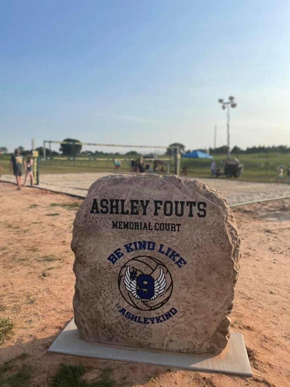 Ashley Fouts Memorial Court in Boyd, Texas.