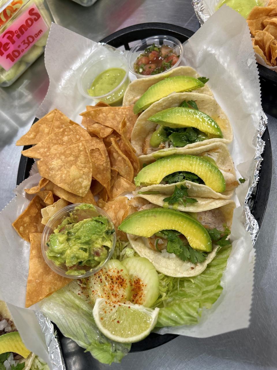 Fish tacos at Las Tortugas Deli Mexicana in Germantown.