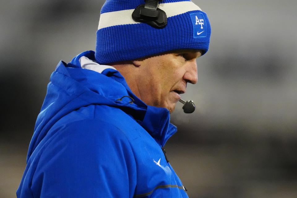 Air Force head coach Troy Calhoun