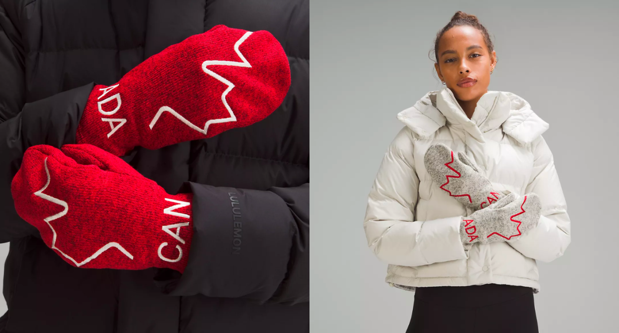 Lululemon just dropped the 2023 Team Canada Future Legacy Mittens and more new arrivals. Photos via Lululemon.