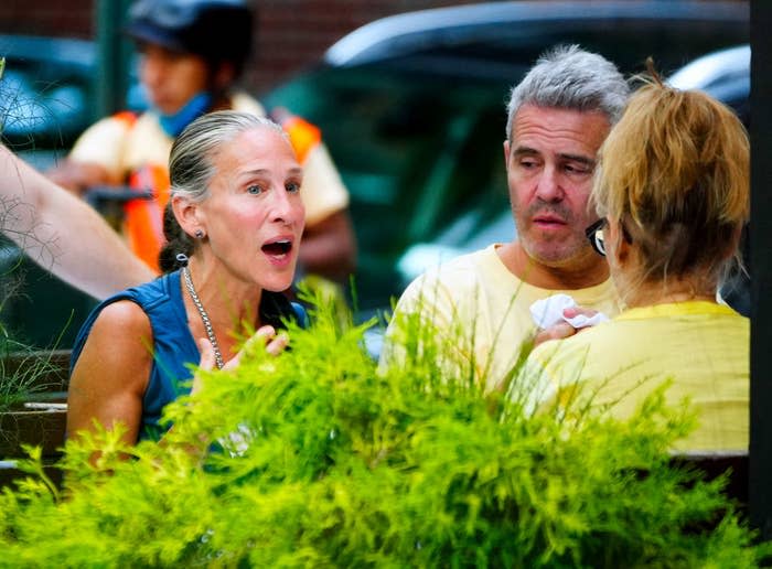 Sarah Jessica Parker and Andy Cohen