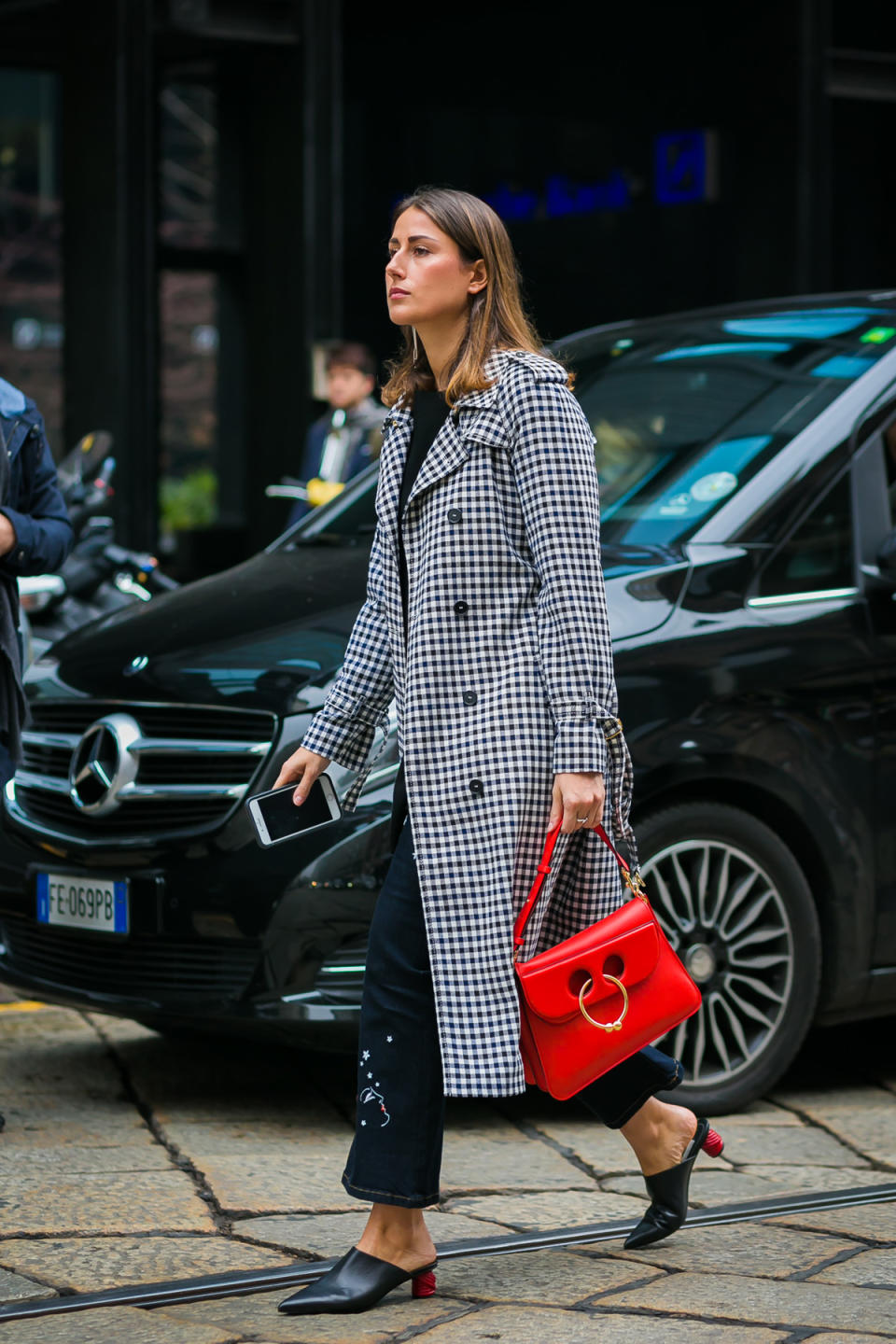 Last season, the bag to carry was Gucci anything. This season, well, it’s still Gucci anything, but this J.W.Anderson piercing bag gave Gucci a run for its money.