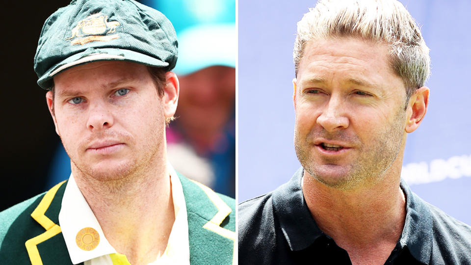 Michael Clarke, pictured here alongside Steve Smith.