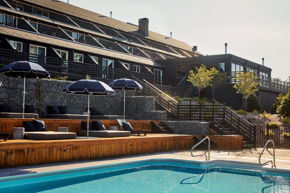 The pool at Scribner's Catskill Lodge