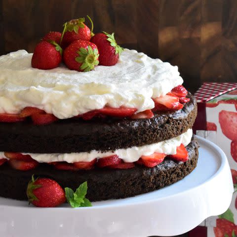 Chocolate Strawberry Shortcake by Kim
