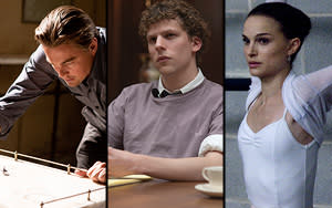 Inception, Social Network, and Black Swan Warner Bros. Pictures/Columbia Pictures/Fox Searchlight