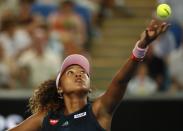 Tennis - Australian Open - Second Round - Melbourne Park, Melbourne, Australia, January 17, 2019. Japan's Naomi Osaka in action during the match against Slovenia's Tamara Zidansek. REUTERS/Edgar Su