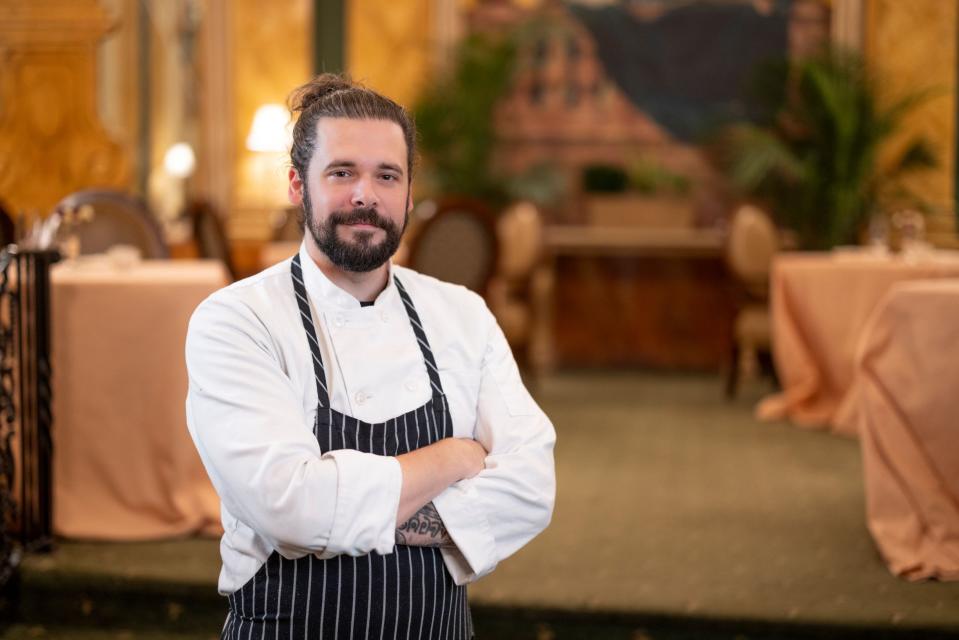 Chef Keith Clinton is the Chef de Cuisine at Chez Philippe restaurant in The Peabody Memphis hotel.