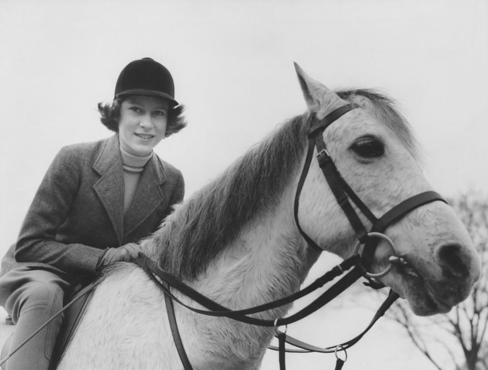 Prince Elizabeth on horseback, 1940