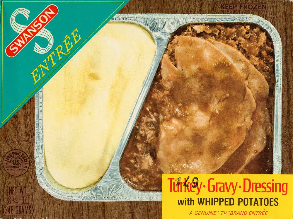 Swanson Turkey, Gravy, Dressing Entrée, 1970's