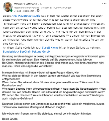 <a href="https://www.linkedin.com/feed/update/urn:li:activity:6796667779123580928/" rel="nofollow noopener" target="_blank" data-ylk="slk:Ein Screenshot von LinkedIn;elm:context_link;itc:0;sec:content-canvas" class="link ">Ein Screenshot von LinkedIn</a>