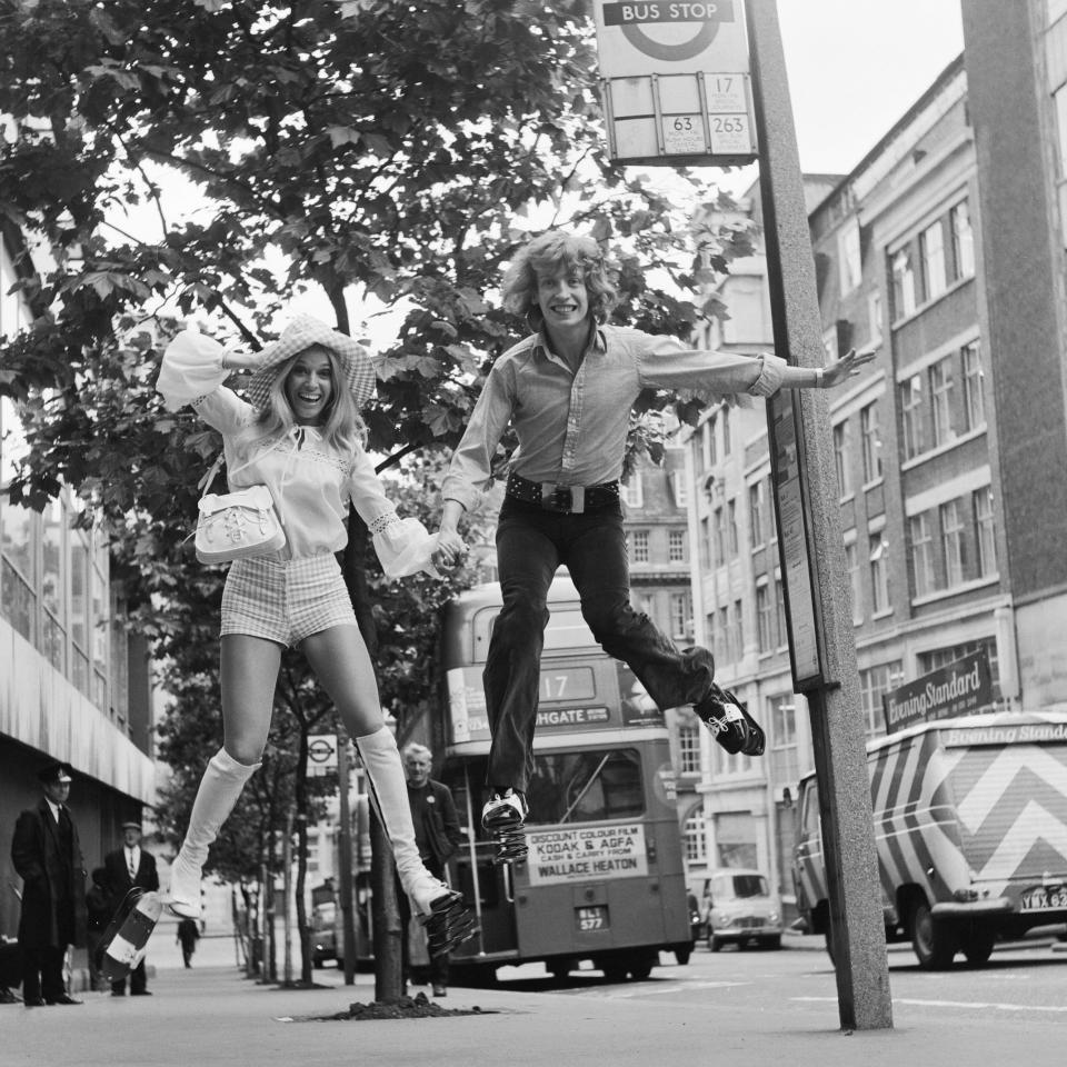 Lythgoe with Heather Beckers, another member of the Young Generation dance troupe, in 1971