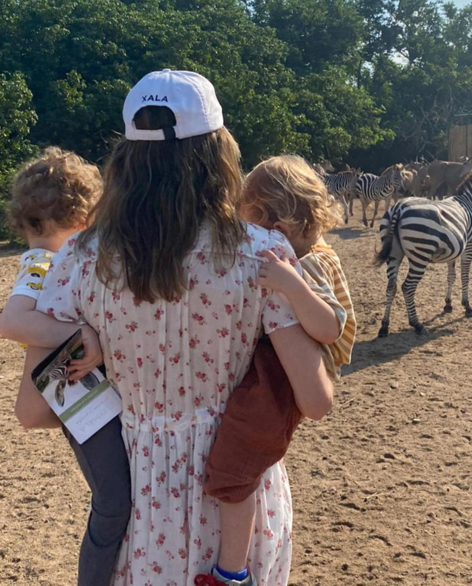 Alejandra Silva with her sons