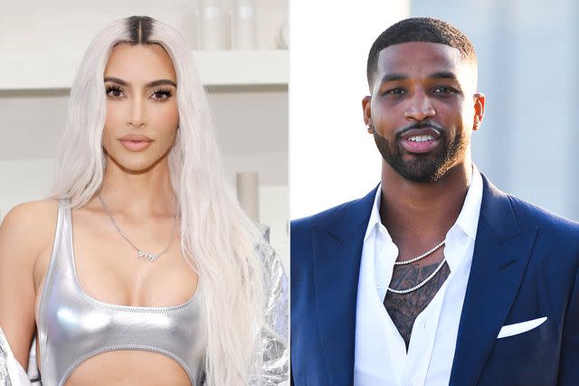 Stefanie Keenan/Getty Images; George Pimentel/Getty Images Kim Kardashian (left) and Tristan Thompson