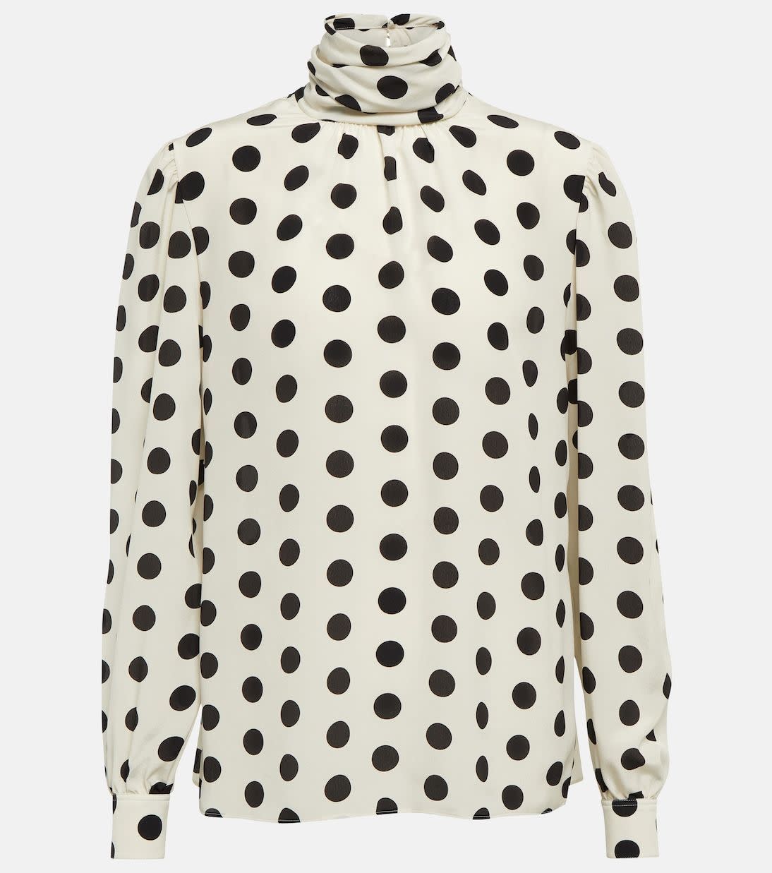 <p><a href="https://go.redirectingat.com?id=74968X1596630&url=https%3A%2F%2Fwww.mytheresa.com%2Fus%2Fen%2Fwomen%2Fsaint-laurent-polka-dot-silk-crepe-de-chine-blouse-multicoloured-p00738879&sref=https%3A%2F%2F" rel="nofollow noopener" target="_blank" data-ylk="slk:Shop Now;elm:context_link;itc:0;sec:content-canvas" class="link rapid-noclick-resp">Shop Now</a></p><p>Polka-Dot Silk Crêpe de Chine Blouse</p><p>mytheresa.com</p><p>$1790.00</p>