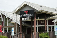 A Red Lobster restaurant is seen in Schaumburg, Ill., Monday, May 20, 2024. Red Lobster is seeking bankruptcy protection days after closing dozens of restaurants. (AP Photo/Nam Y. Huh)