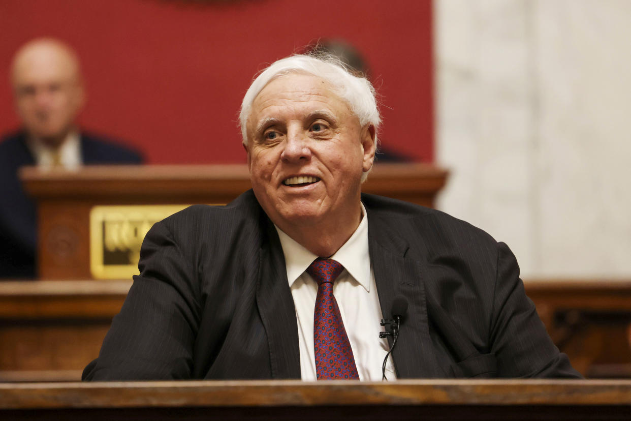 West Virginia Gov. Jim Justice in Charleston, W.Va., on Jan. 11, 2023. (Chris Jackson / AP file)