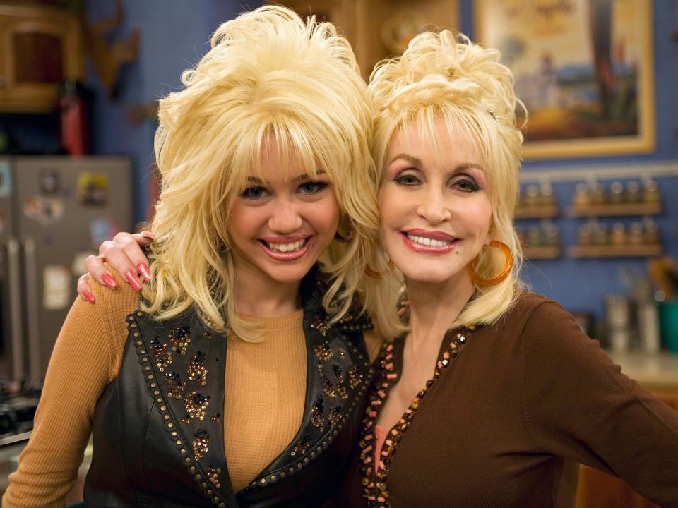 Dolly Parton and Miley Cyrus