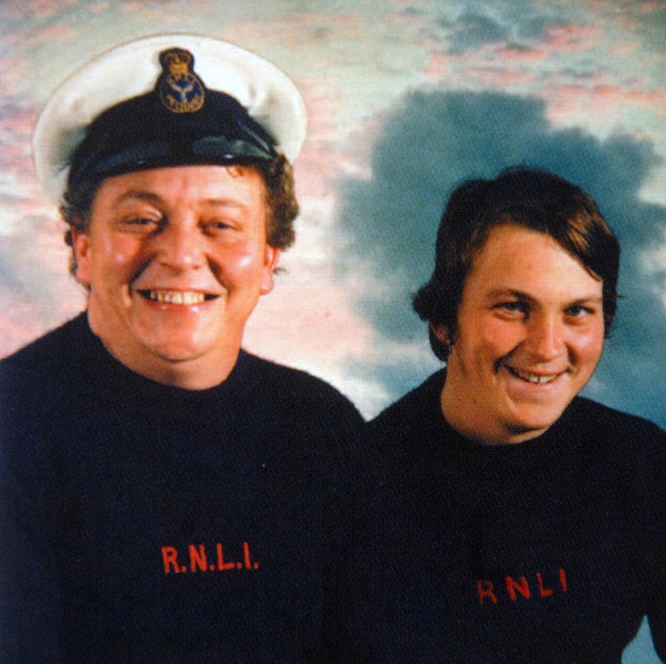 Nigel Brockman (l) went to sea, while his son Neil (r) stayed on shore - PA