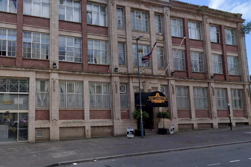 Google Maps street view screengrab of the front of The Ladbrooke Hotel in Bordesley Street, Birmingham
