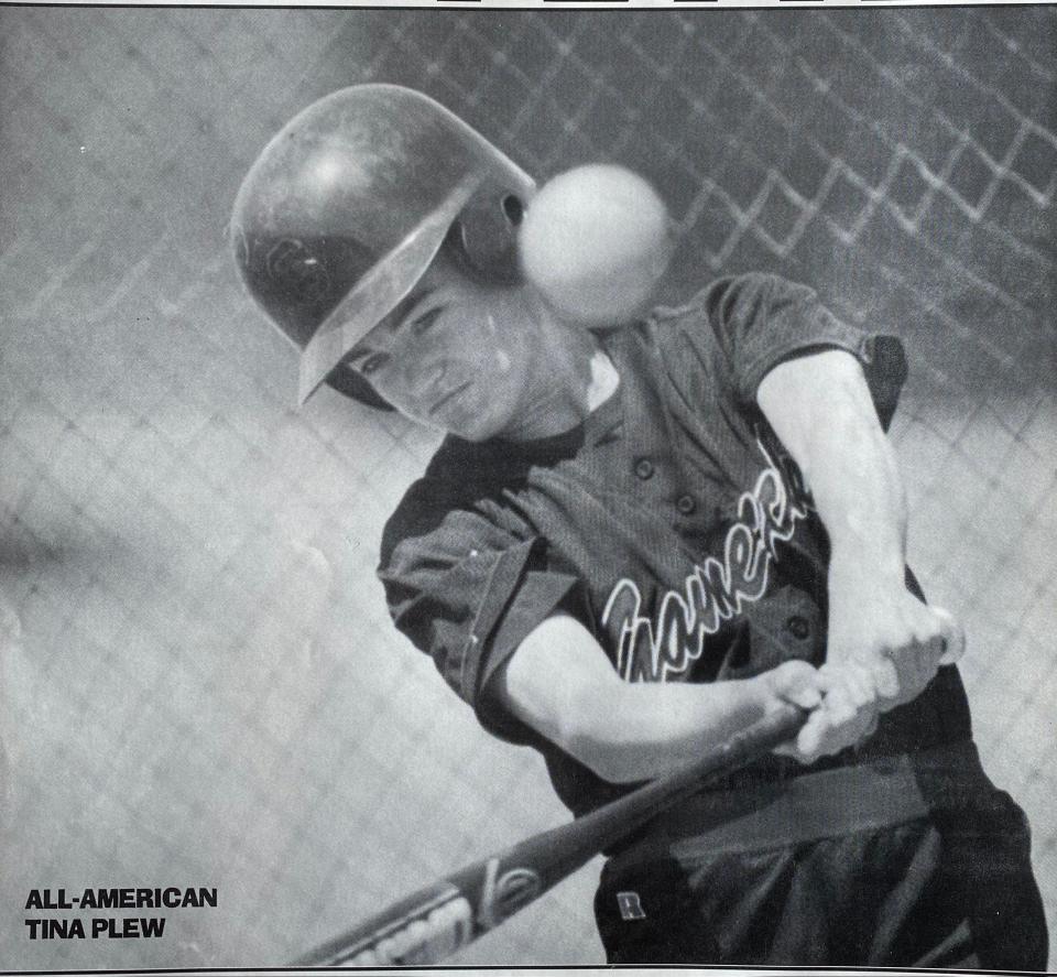 Christina Plew Whitlock was an All-American softball catcher for the Gamecocks.