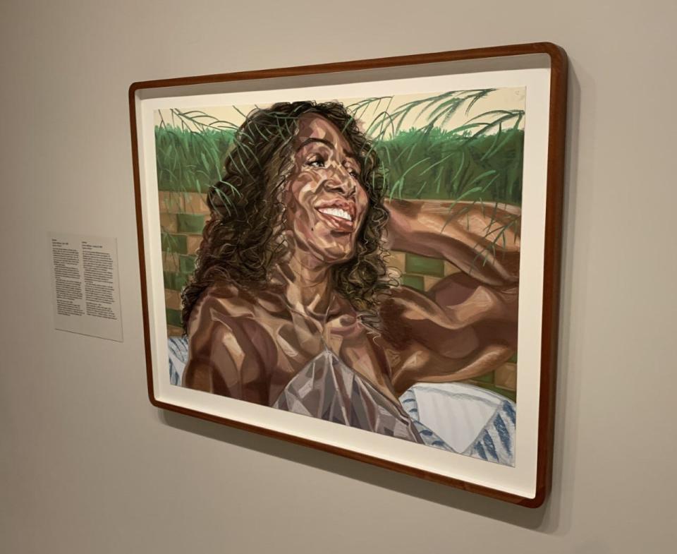 A portrait of Serena Williams by artist Toyin Ojih Odutola is now on display at the National Portrait Gallery in Washington.