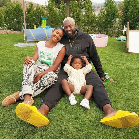 Gabrielle Union/Instagram Gabrielle Union and Dwyane Wade with daughter Kaavia