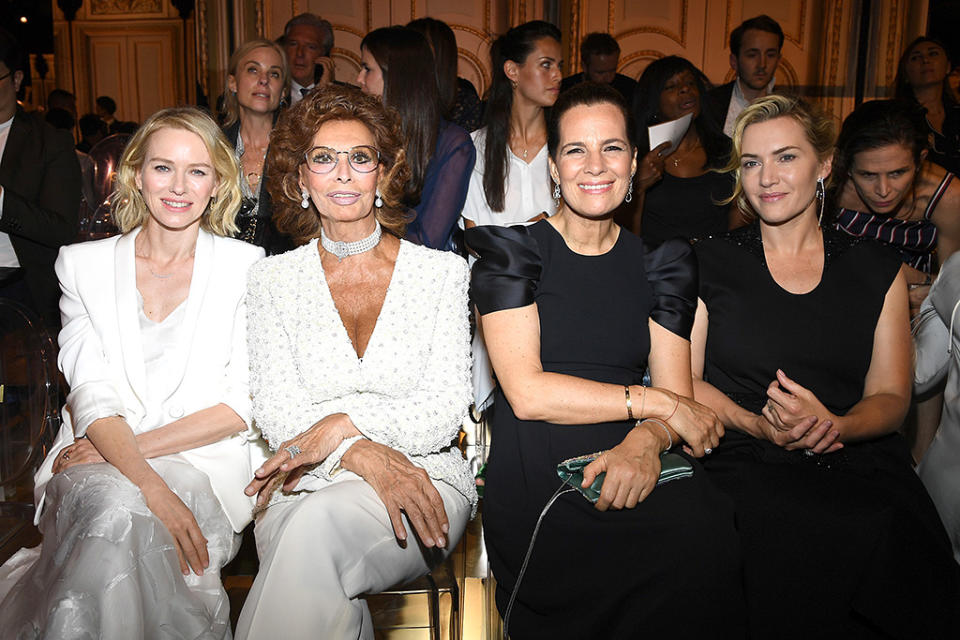 Naomi Watts, Sofia Loren, and Kate Winslet