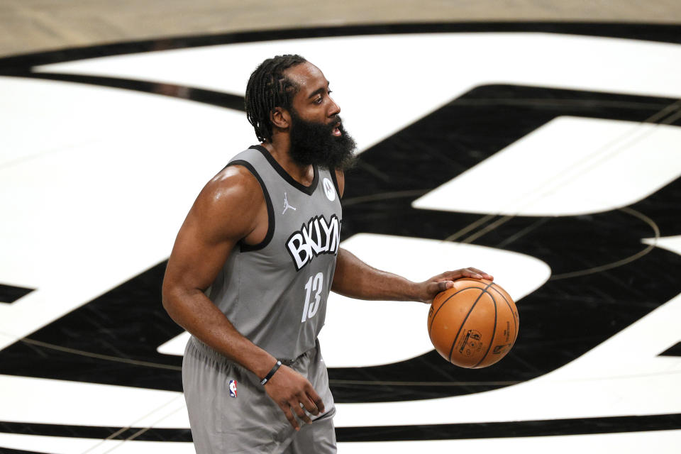 James Harden #13 of the Brooklyn Nets