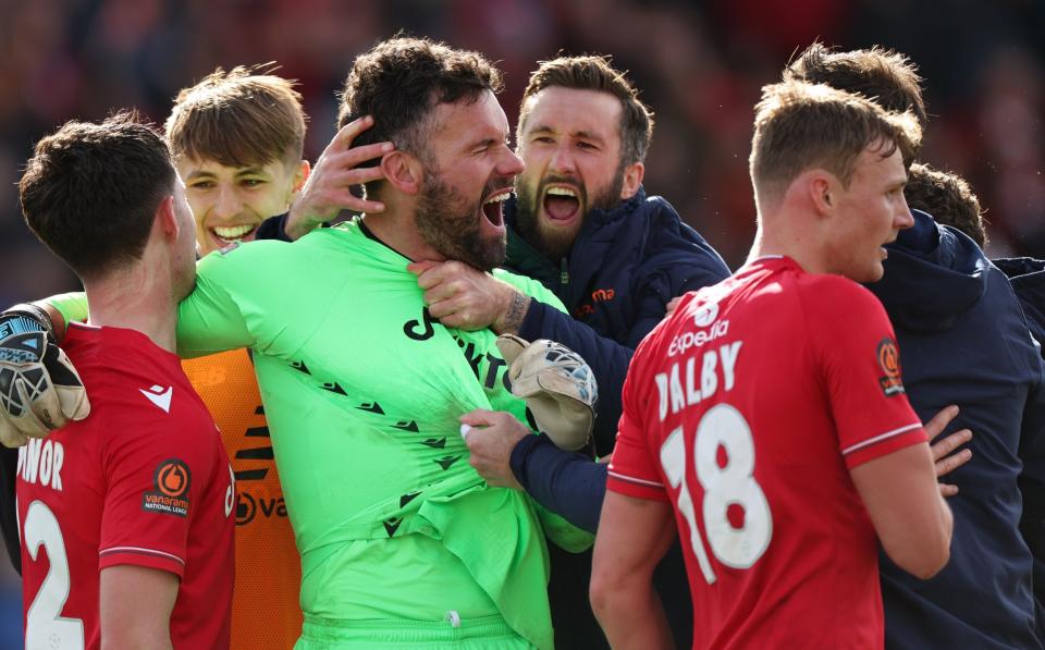 Ben Foster (C) - The Wrexham story - a Hollywood fairytale that football needs at this moment - Getty Images/Matthew Ashton